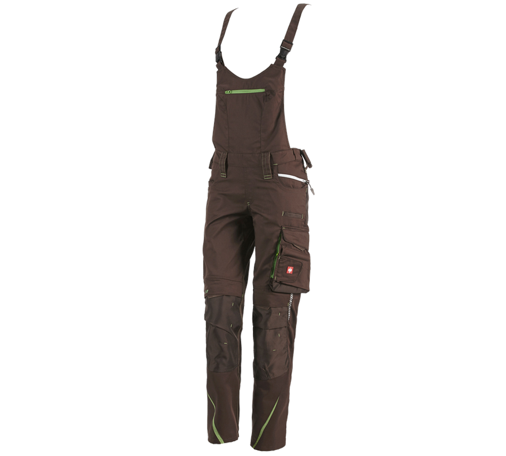 Gardening / Forestry / Farming: Ladies' bib & brace e.s.motion 2020 + chestnut/seagreen