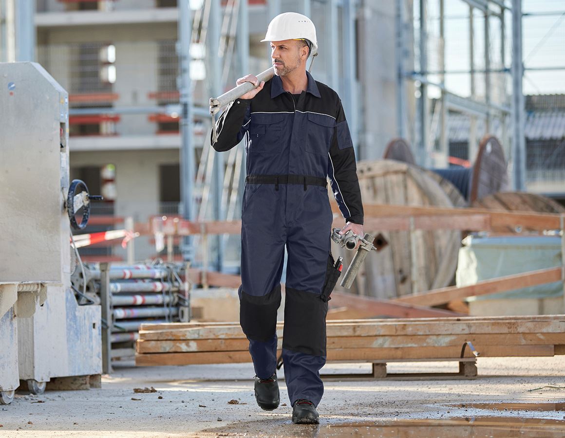 ジャケット・アウター THE BLUEST OVERALLS SKA WORK JUMPER Overalls e.s.image navy/black | Strauss