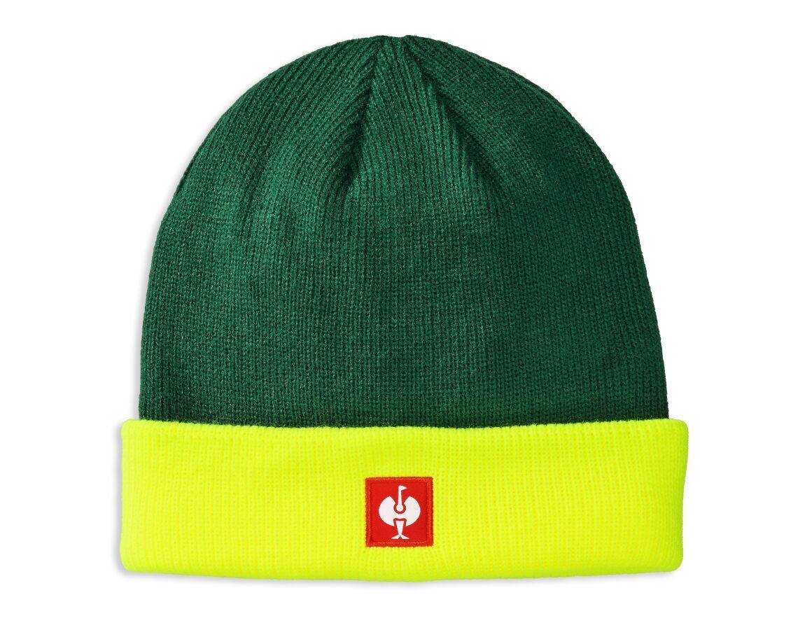 Accessories: Knitted hat e.s.motion 24/7 + green/high-vis yellow