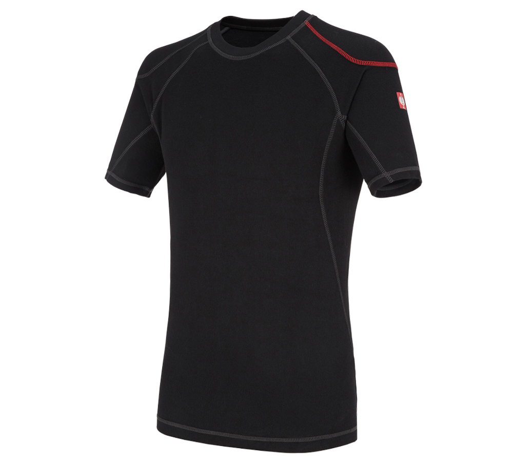 Underwear | Functional Underwear: e.s. functional-t-shirt basis-warm + black