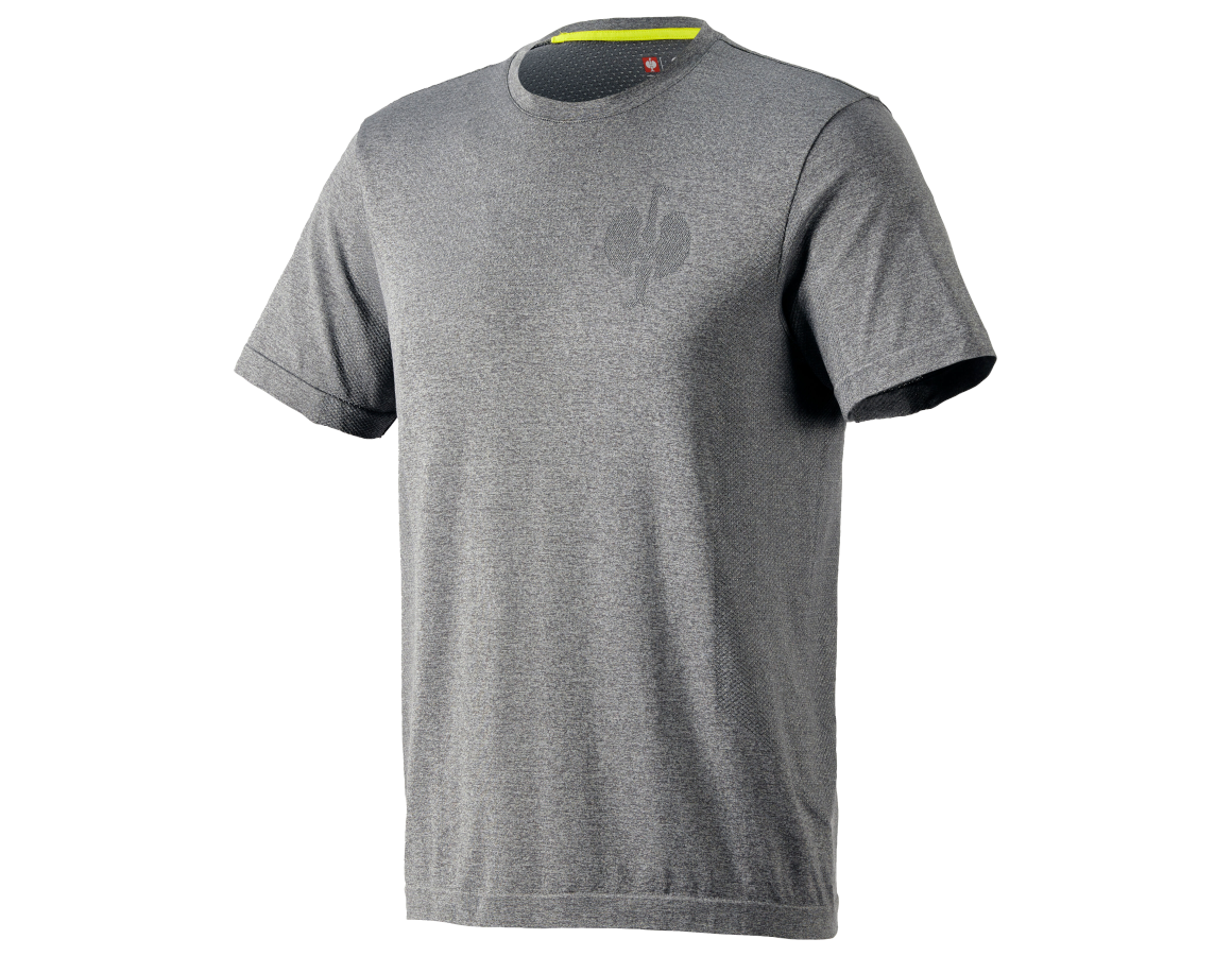 T-Shirts, Pullover & Skjorter: T-Shirt seamless e.s.trail + basaltgrå melange