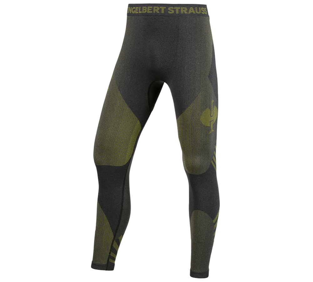 Emner: Funktions-long pants e.s.trail seamless - warm + sort/syregul