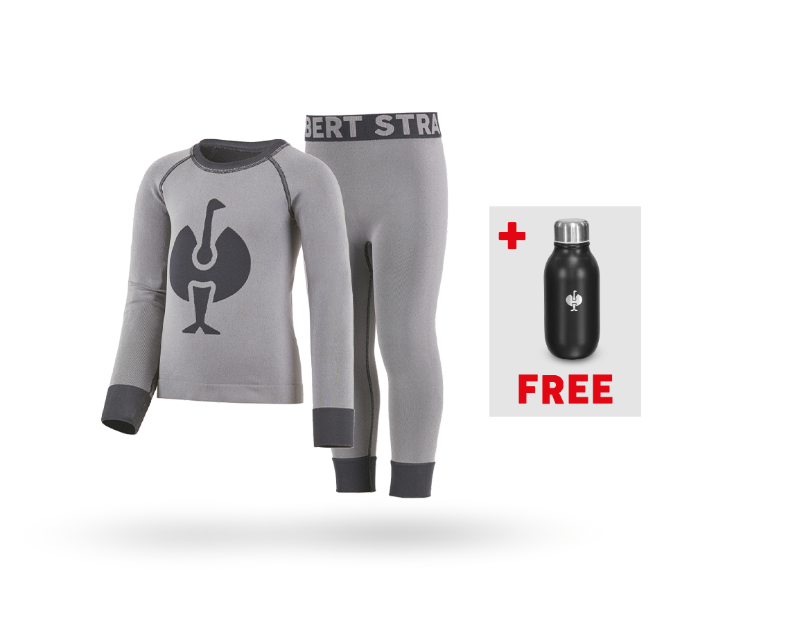 Clothing: SET: e.s. long-pants+longsleeve seaml.-warm, child + platinum