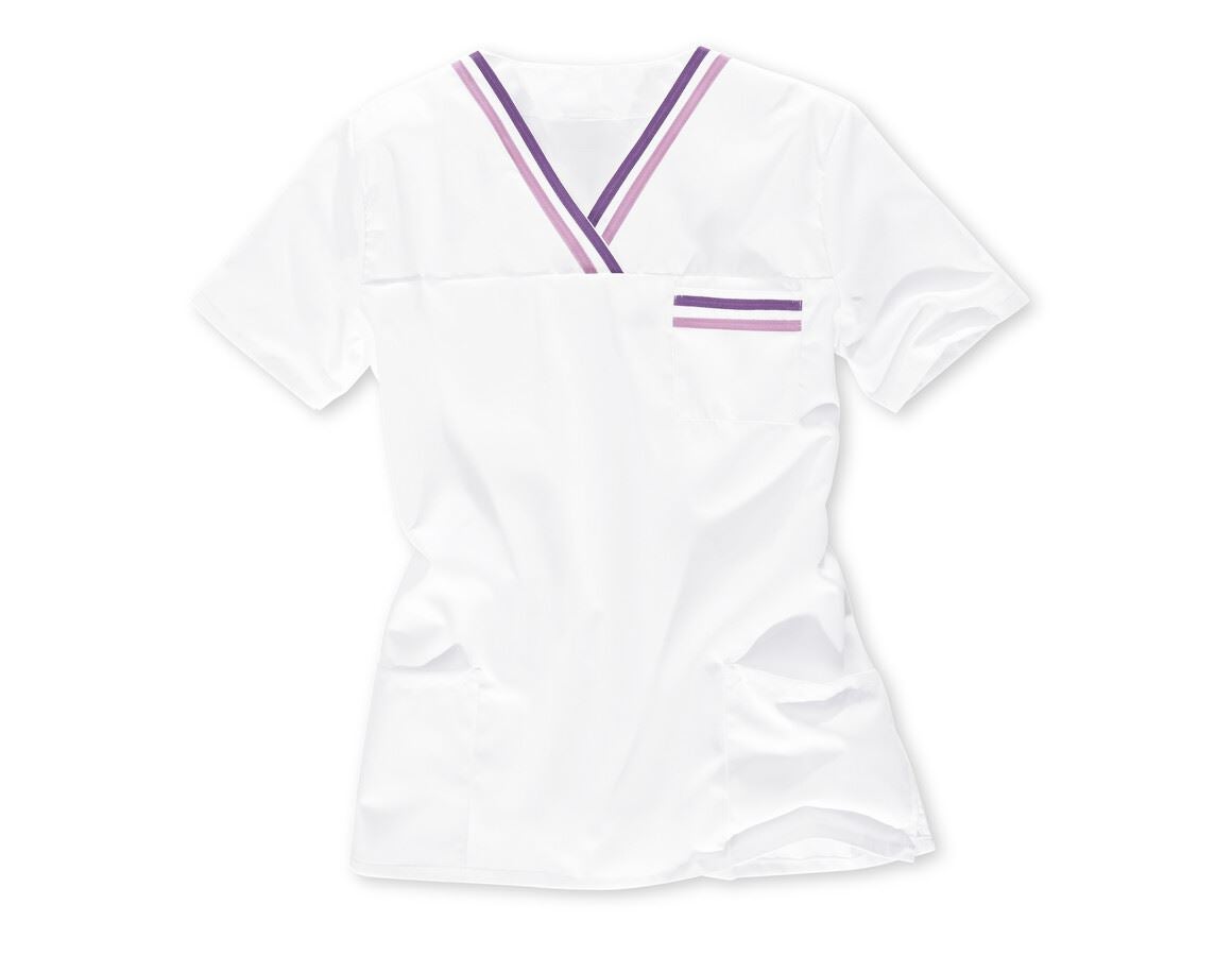 T-Shirts, Pullover & Skjorter: Tunika til at trække over hovedet Judith + hvid/violet/syren