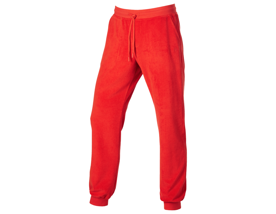 Accessories: e.s. Sweat trousers Terry + straussred