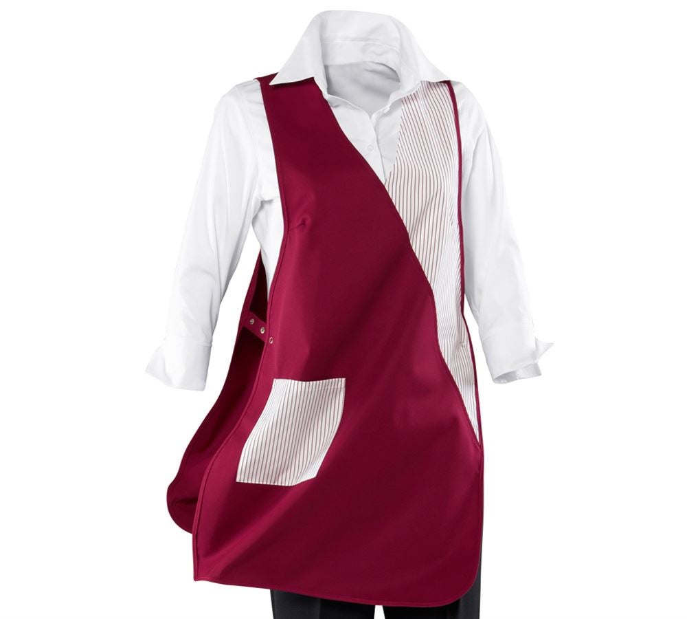 Aprons: Tabard Iris + bordeaux/white