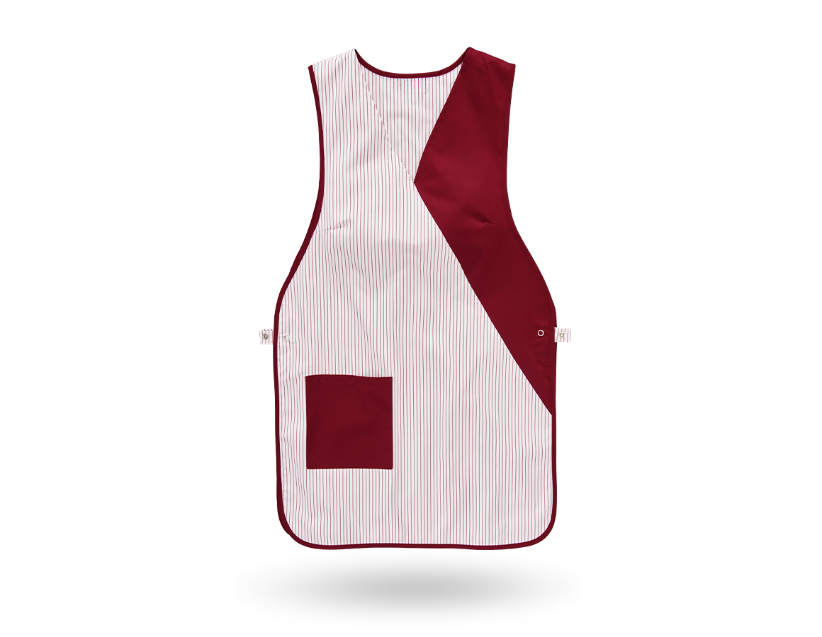 Aprons: Tabards Sandra + white/bordeaux