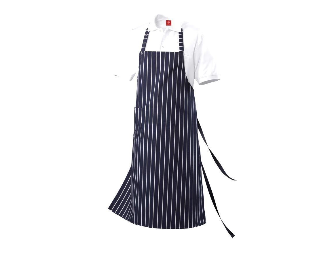 Aprons: Bib Apron Turin + navy/white