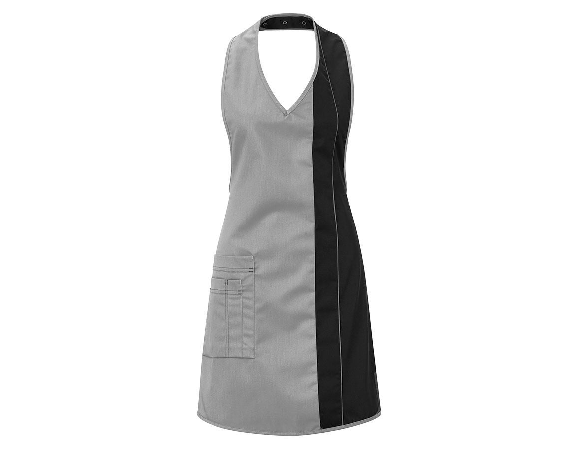 Aprons: Ladies' apron  Teresa + silvergrey/black