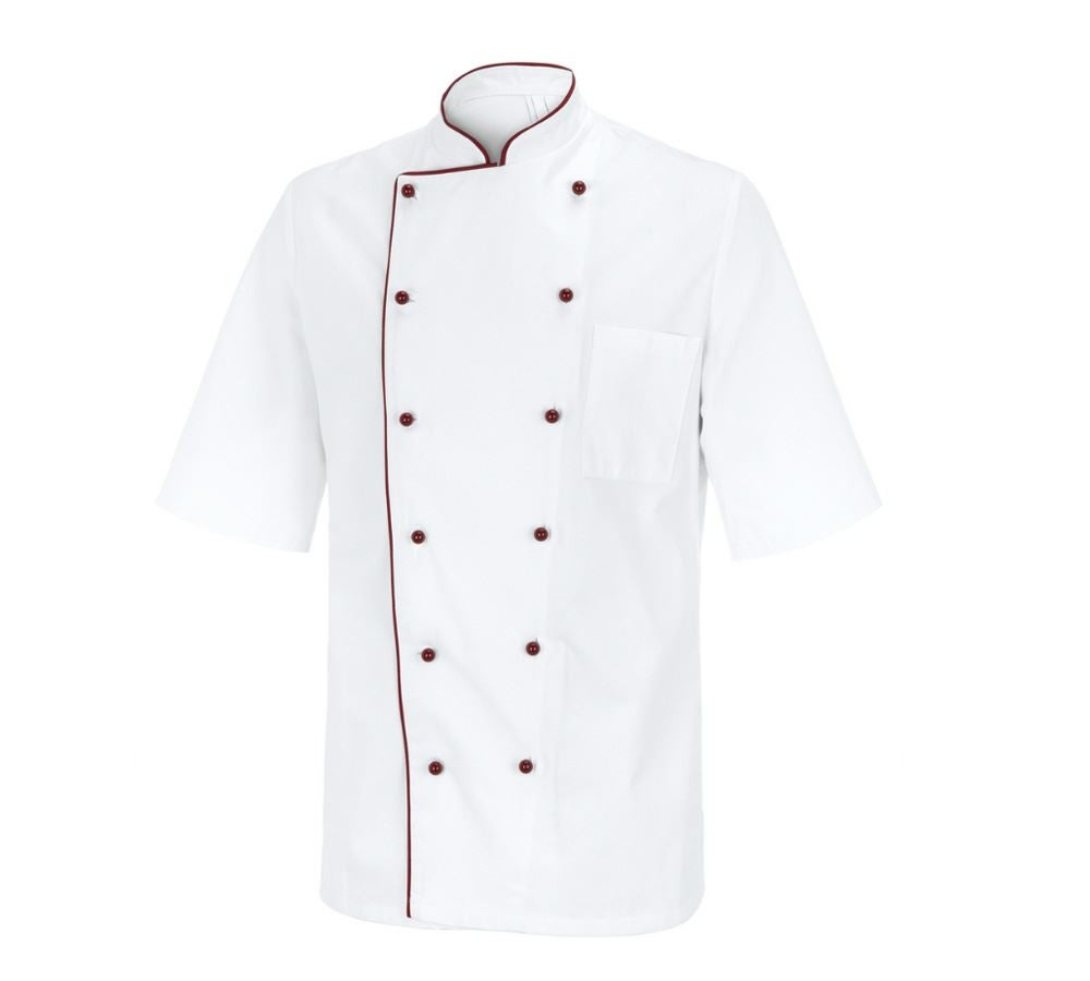 Shirts, Pullover & more: Chefs Jacket Marseilles + white/bordeaux