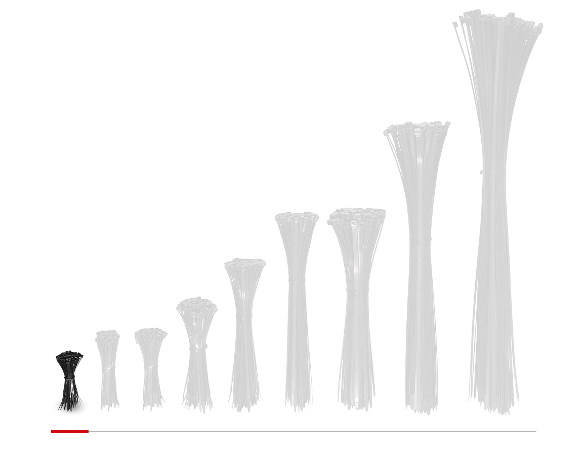Cable ties | Ropes | Cords: Cable ties for indoors and outdoors + black