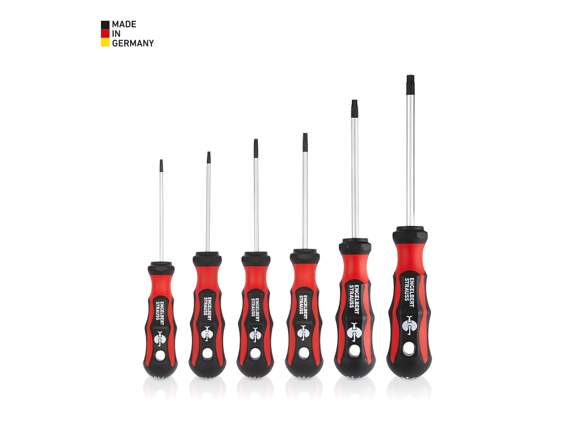 Screwdrivers: 6 Piece TX Srewdriver Set