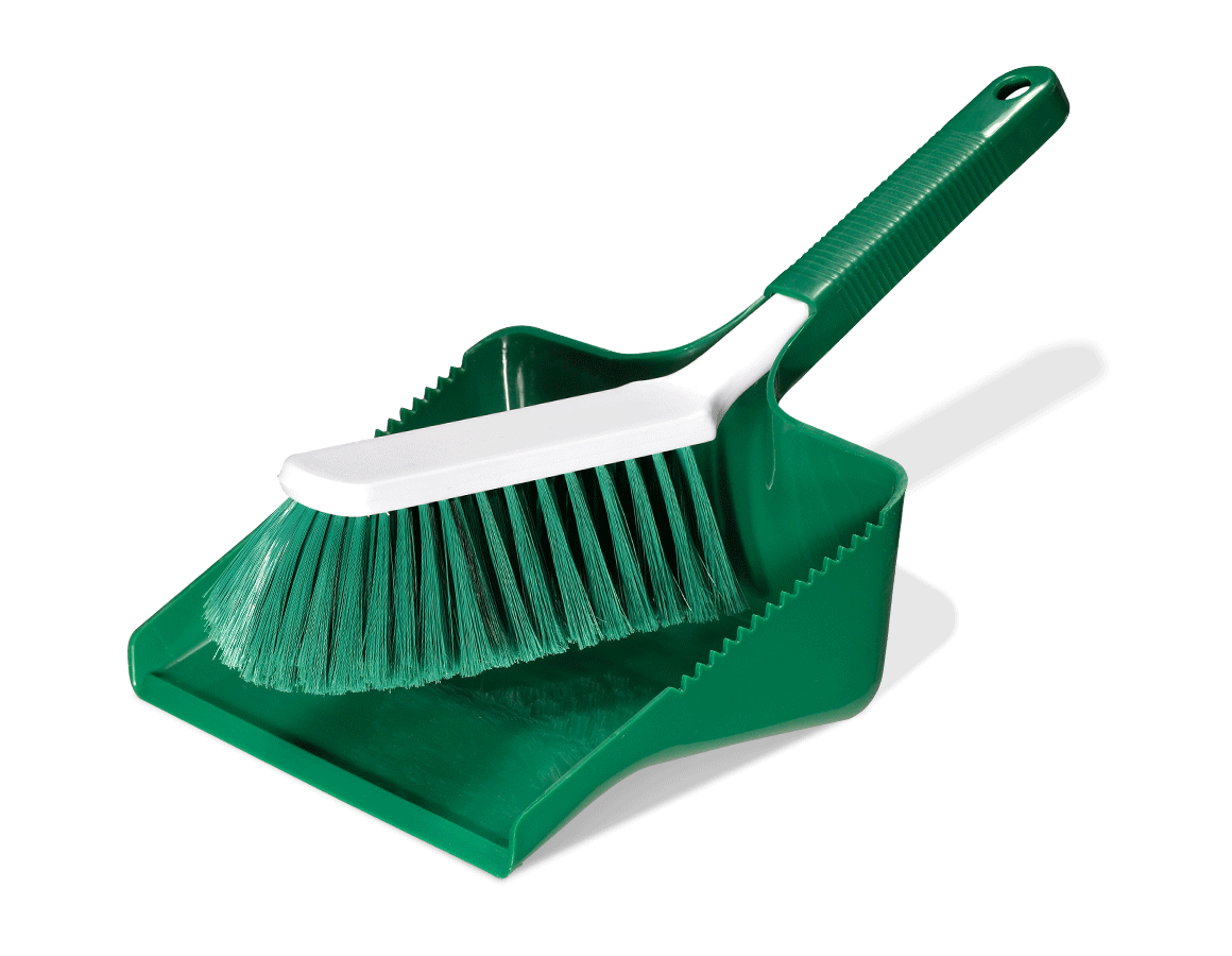 Brooms | Brushes | Scrubbers: Pan and Brush Set + green