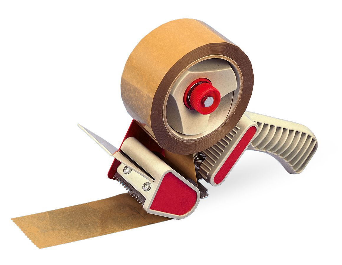 Package tape: Hand dispenser for packaging tape