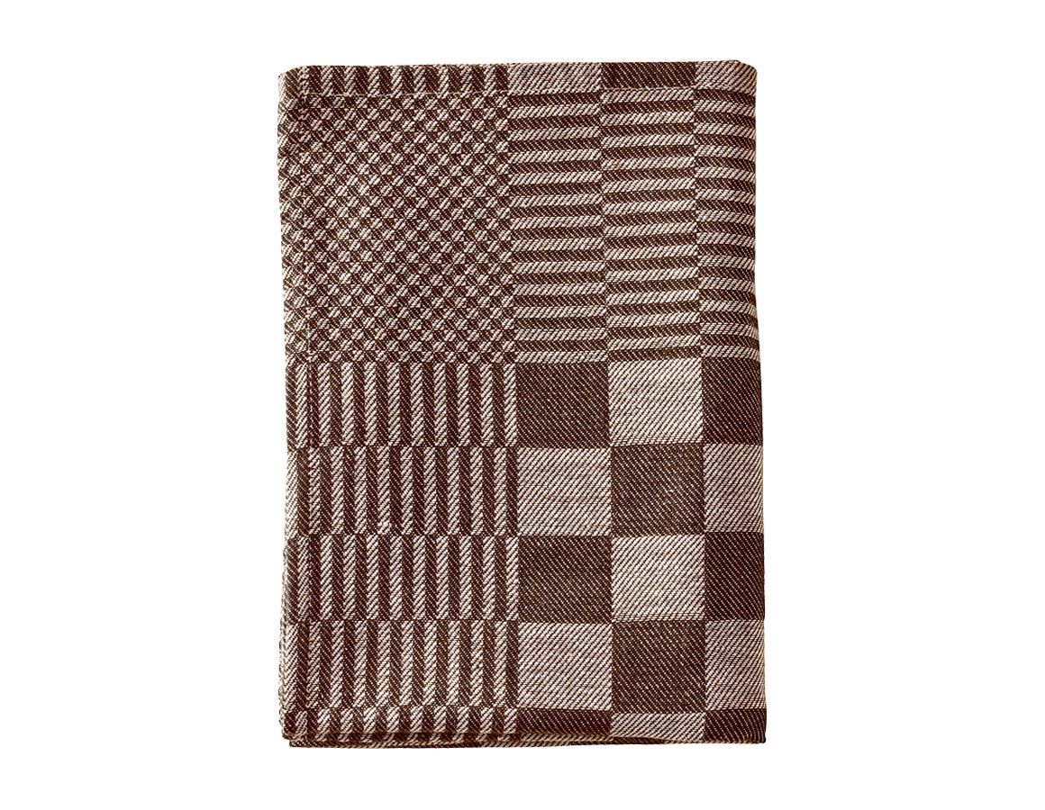 Cloths: e.s. Tea towels solid, pack of 3 + Coffee brown