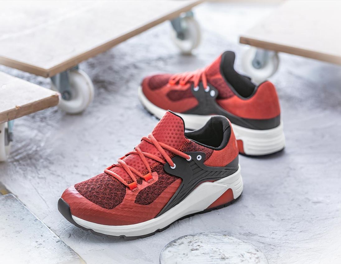 O1: e.s. O1 Work shoes Pietas + desertred/redorange