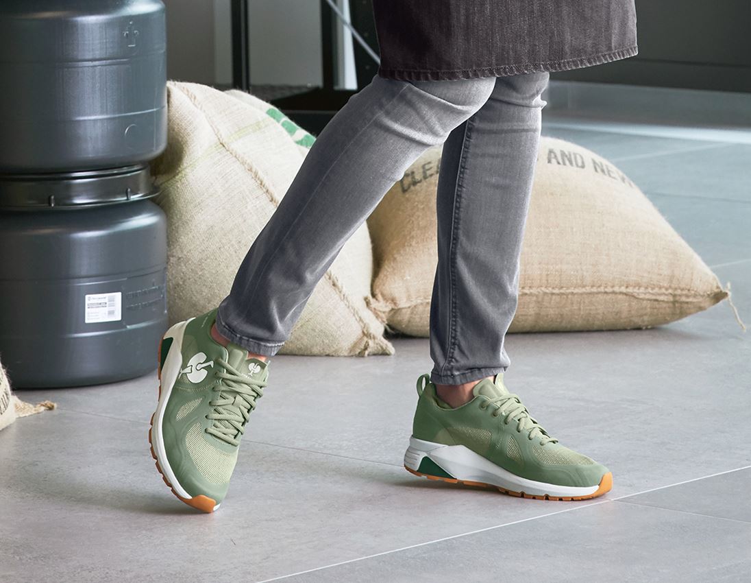 O1: O1 Work shoes e.s. Chete + palegreen/pumkinorange 1