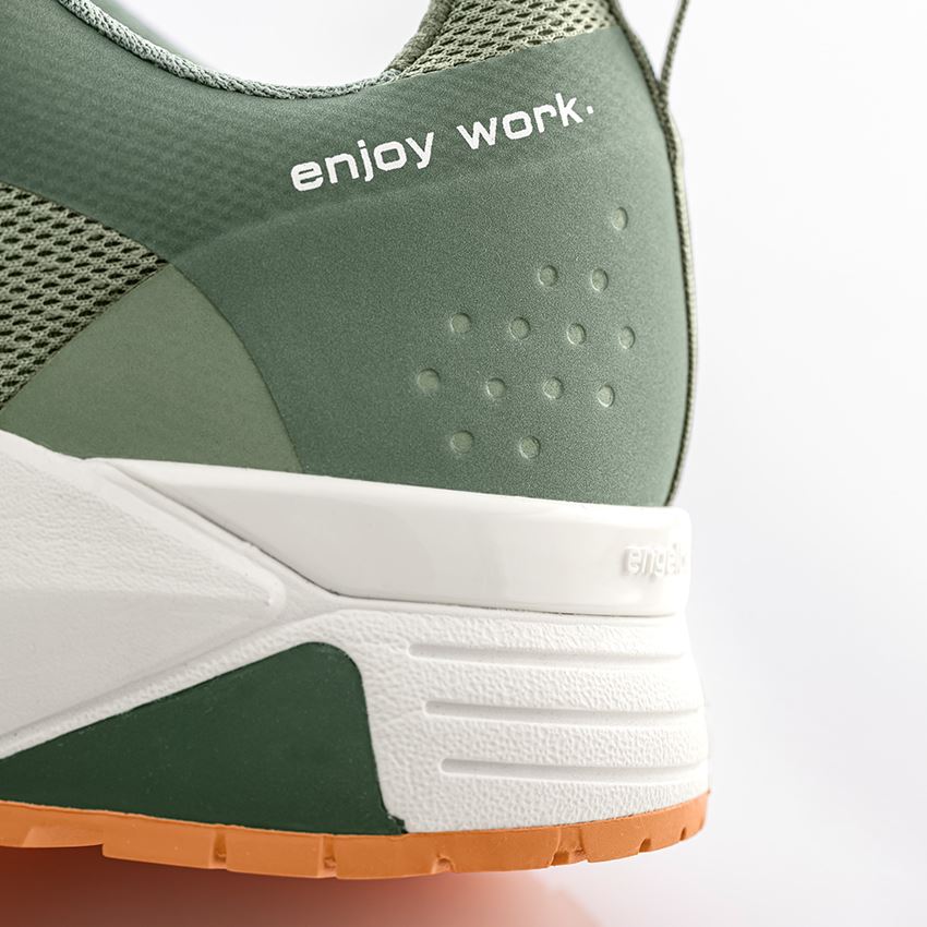 O1: O1 Work shoes e.s. Chete + palegreen/pumkinorange 2