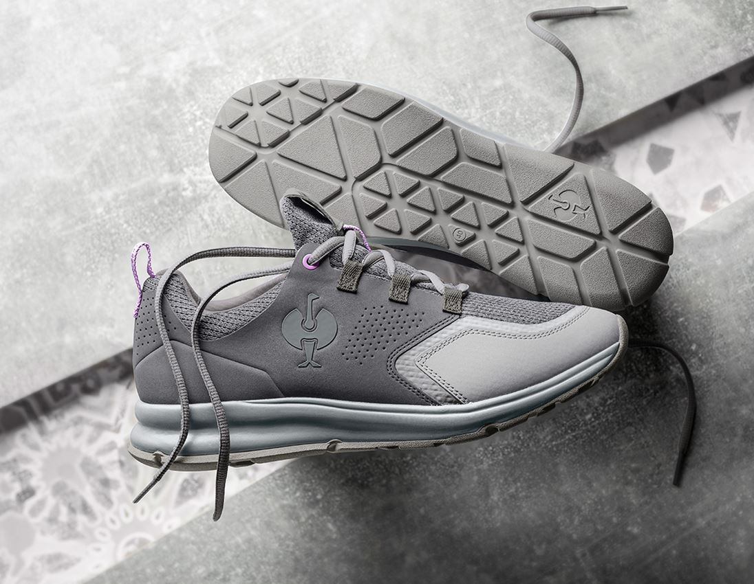 O1: O1 arbejdssko e.s. Honnor II, damer + cement/lavendel