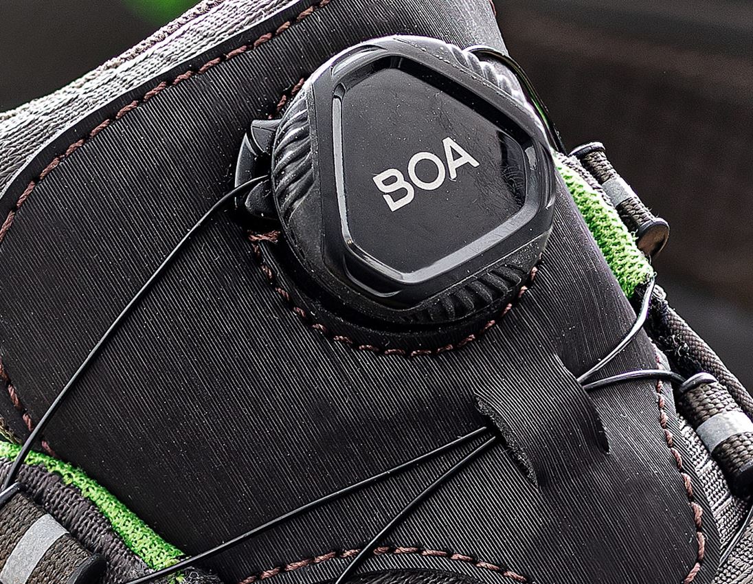 O2: O2 Arbejdssko e.s Minkar II + kastanje/havgrøn 1