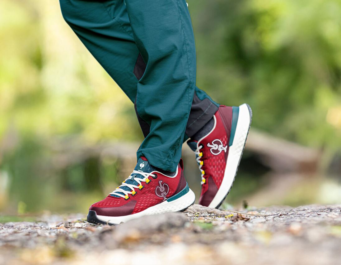 SB: SB sikkerhedssko e.s. Comoe low + opalrød/mahognirød 2