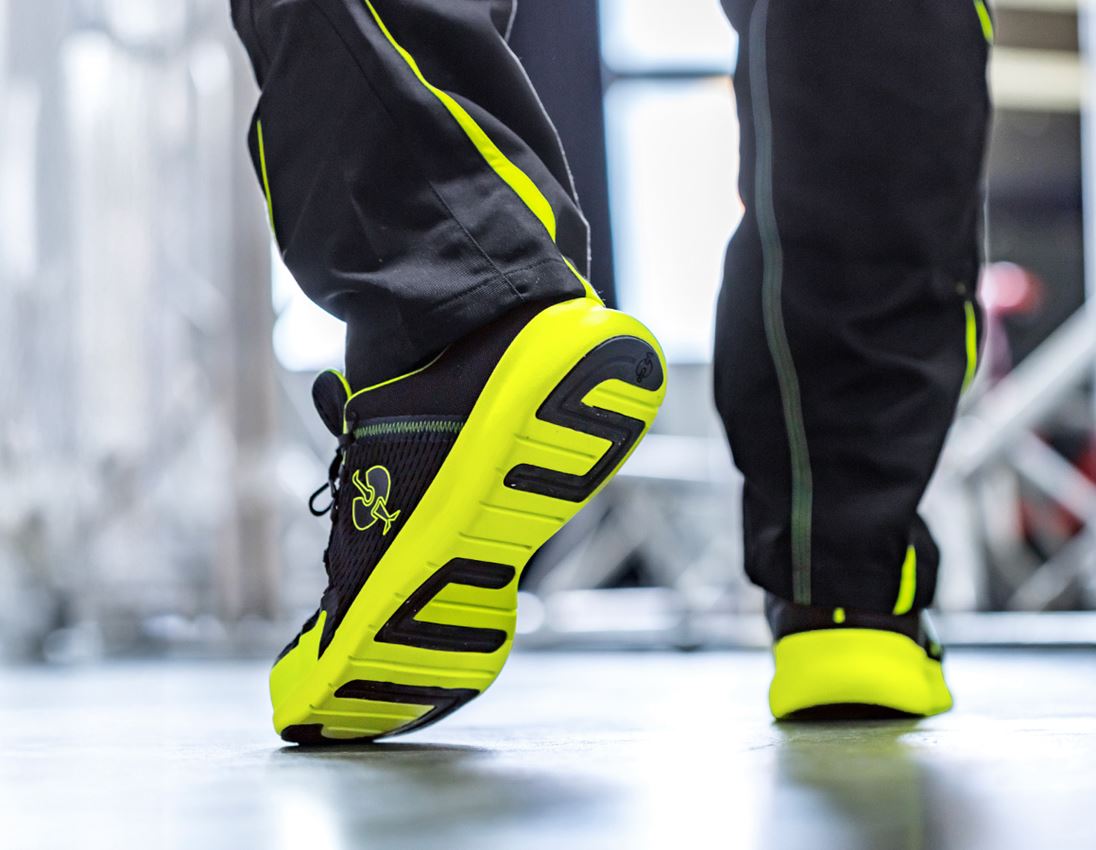 Medical | Healthcare: SB Safety shoes e.s. Tarent low + black/high-vis yellow 2