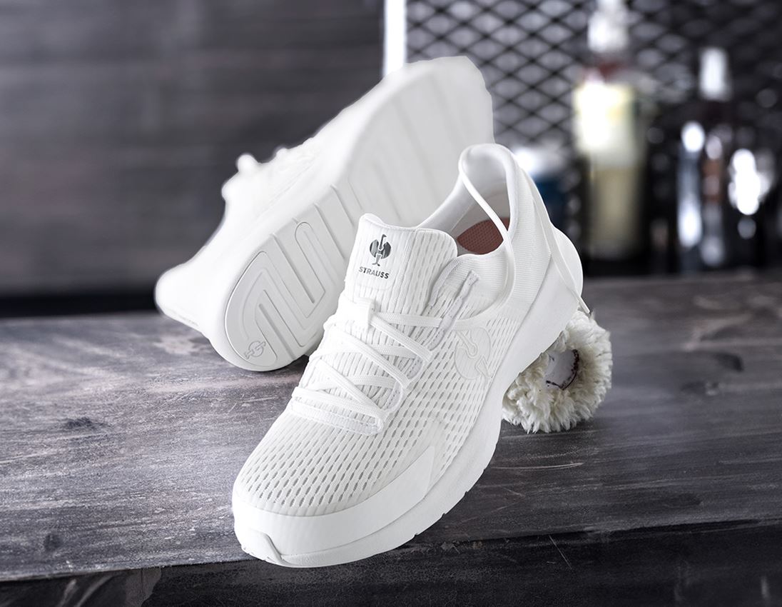 Pleje | Klinik: SB sikkerhedssko e.s. Tarent low + hvid 2