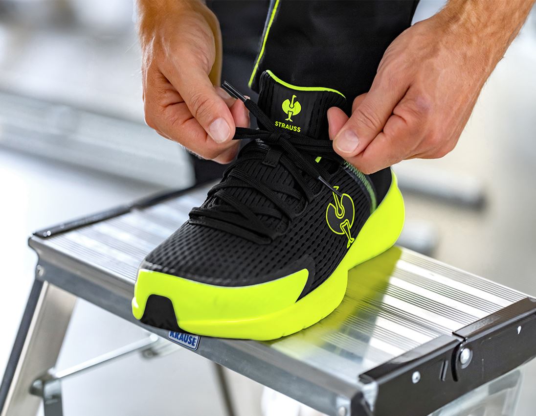 Medical | Healthcare: SB Safety shoes e.s. Tarent low + black/high-vis yellow 3