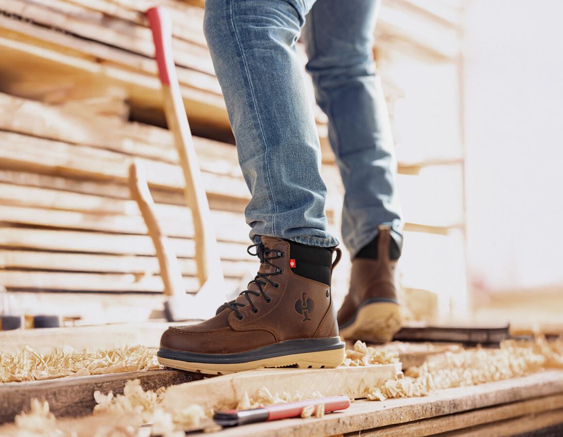 O6: O6 Work boots e.s. Ridgewood mid + desertbrown 2