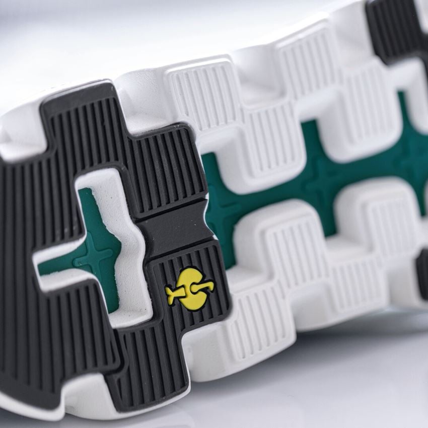 Arbejdssko: O1 arbejdssko e.s. Airolo low + sort/smaragdgrøn 2