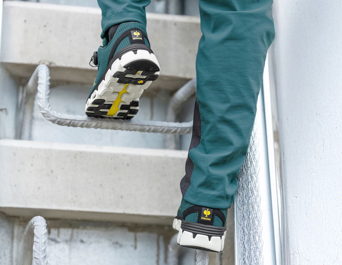 Arbejdssko: O1 arbejdssko e.s. Rexburg low + smaragdgrøn 2