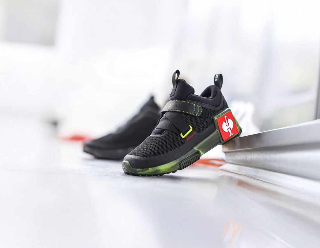 Clothing: Allround shoes e.s. Shreveport, children's + black/high-vis yellow