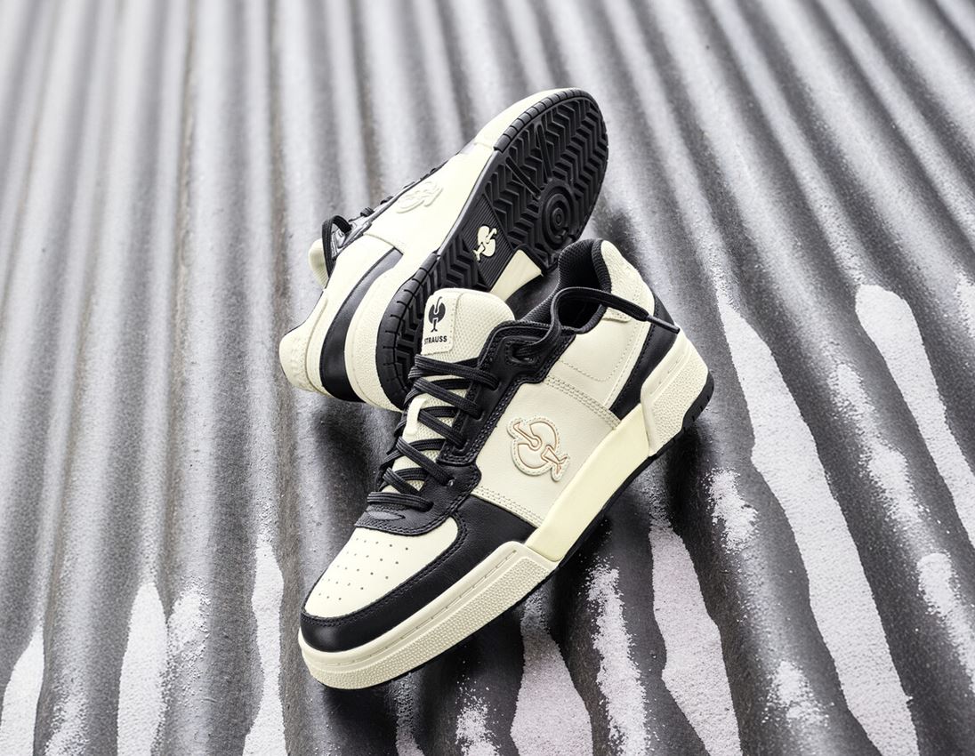 O1: O1 Work shoes e.s. Sumter low + black/chalkwhite 1