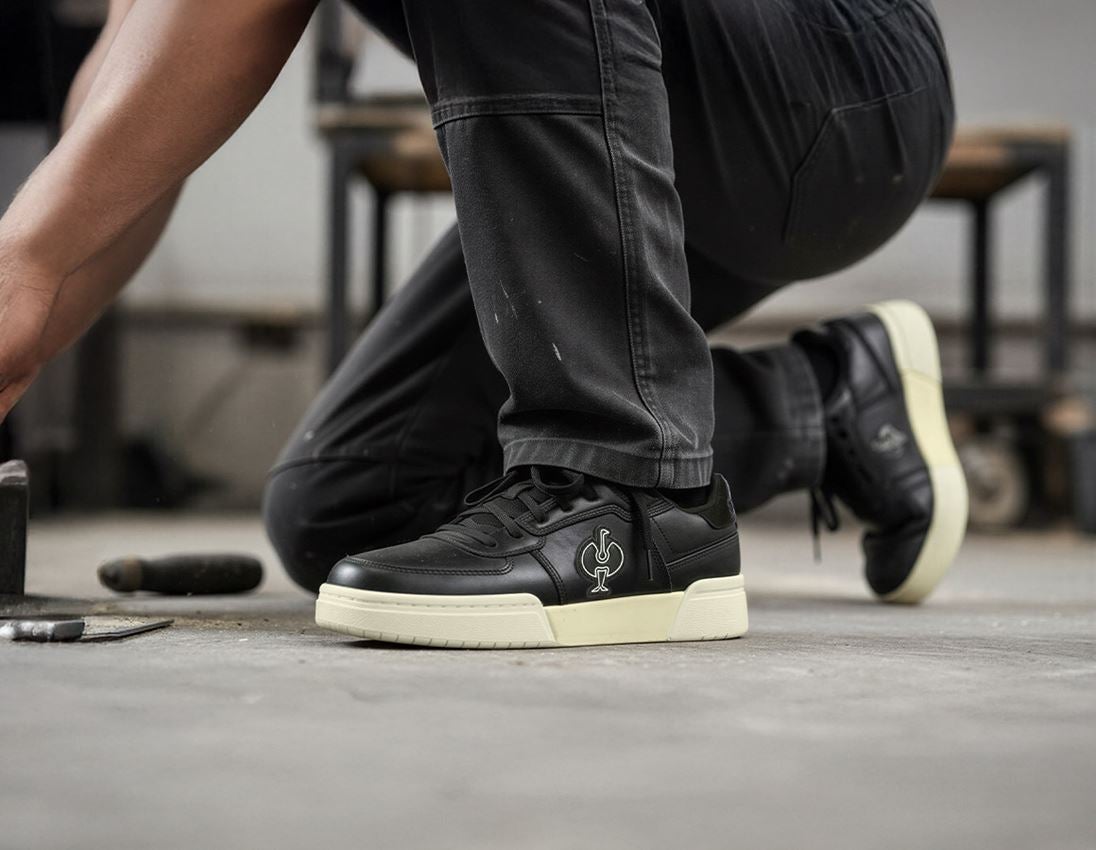 O1: O1 Work shoes e.s. Sumter low + black/lightbeige 2