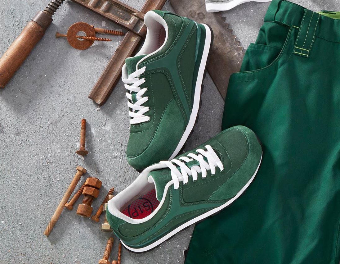 S1P: e.s. S1P Safety shoes Sutur + green