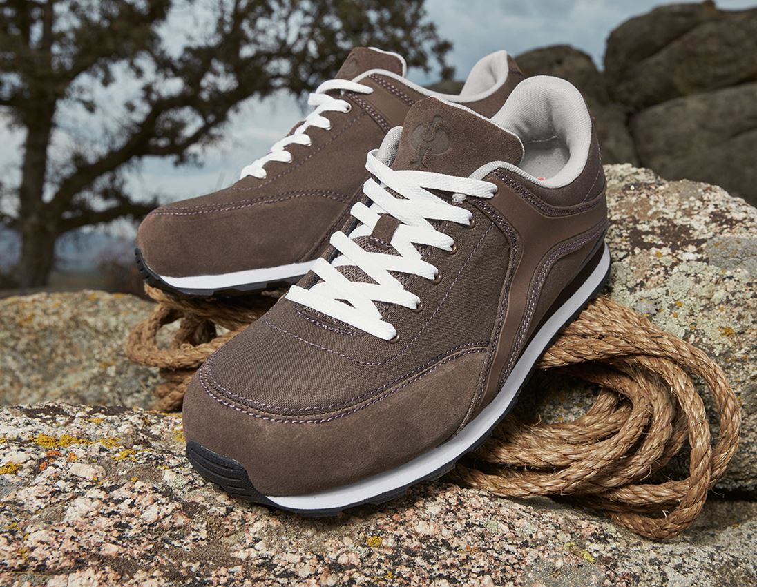 S1P: e.s. S1P Safety shoes Sutur + chestnut/white