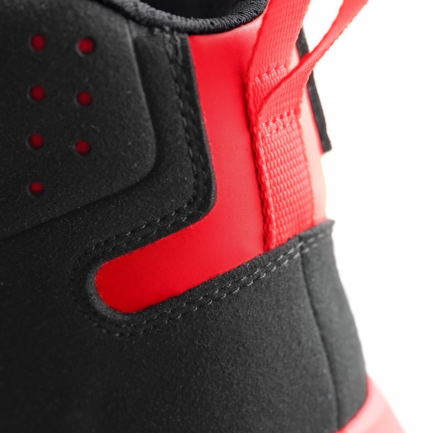 S1P: S1P Safety shoes e.s. Banco mid + black/solarred 1