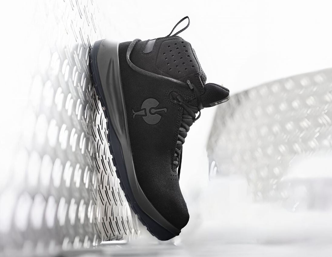 S1P: S1P Safety shoes e.s. Banco mid + black/anthracite
