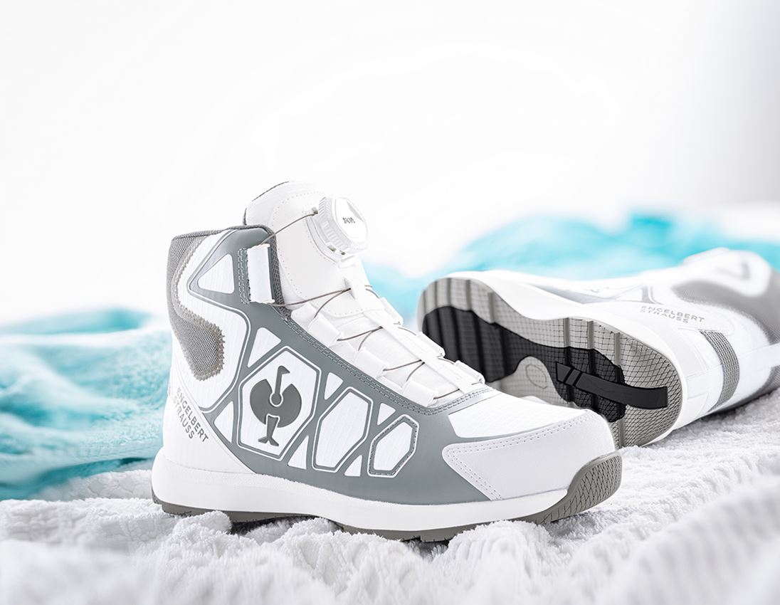 S1P: S1P Safety boots e.s. Baham II mid + white/platinum