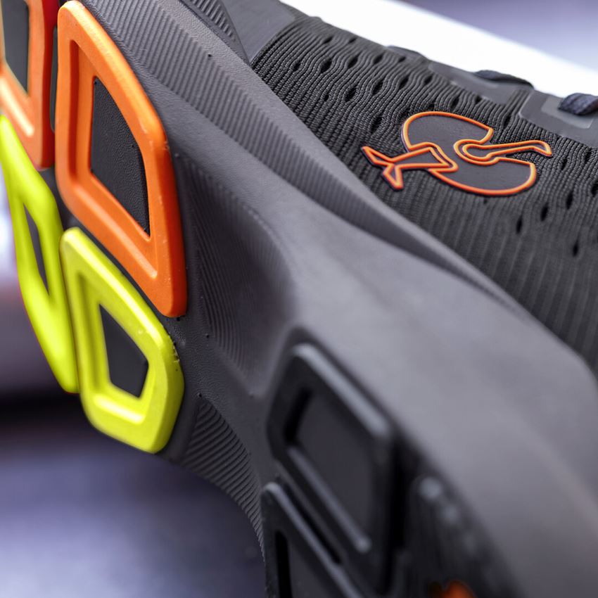 S1: S1 Safety shoes e.s. Padua low + black/high-vis orange 2