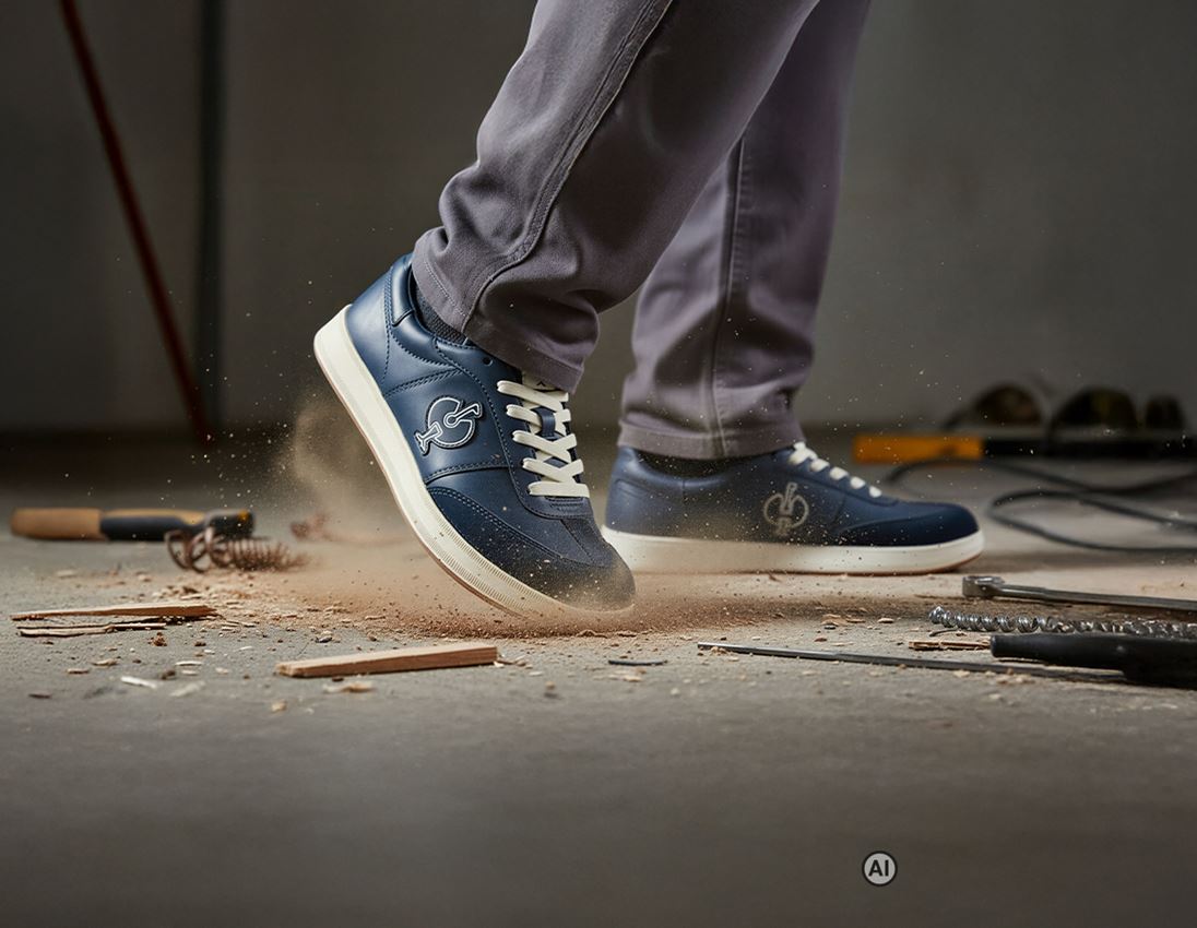 AI-generated / modified - Painters | Decorators | Plasterers: S1 Safety shoes e.s. Brooklyn low + atlanticblue 2