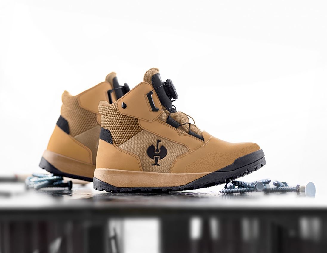 S7: S7 Safety boots e.s. Murcia mid + almondbrown/black