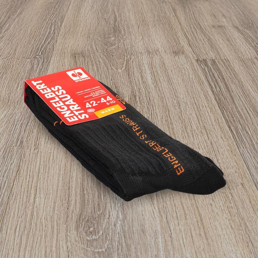 Socks: e.s. Double socks function warm/high + black 2