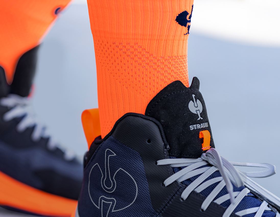 Sokker | Strømper: e.s. Allseason sokker Function light/high + advarselsorange/mørkeblå 2