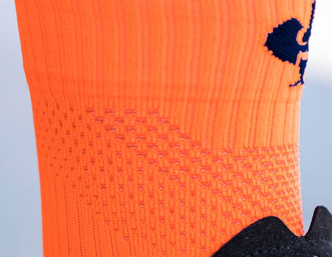 Sokker | Strømper: e.s. Allseason sokker Function light/high + advarselsorange/mørkeblå 2