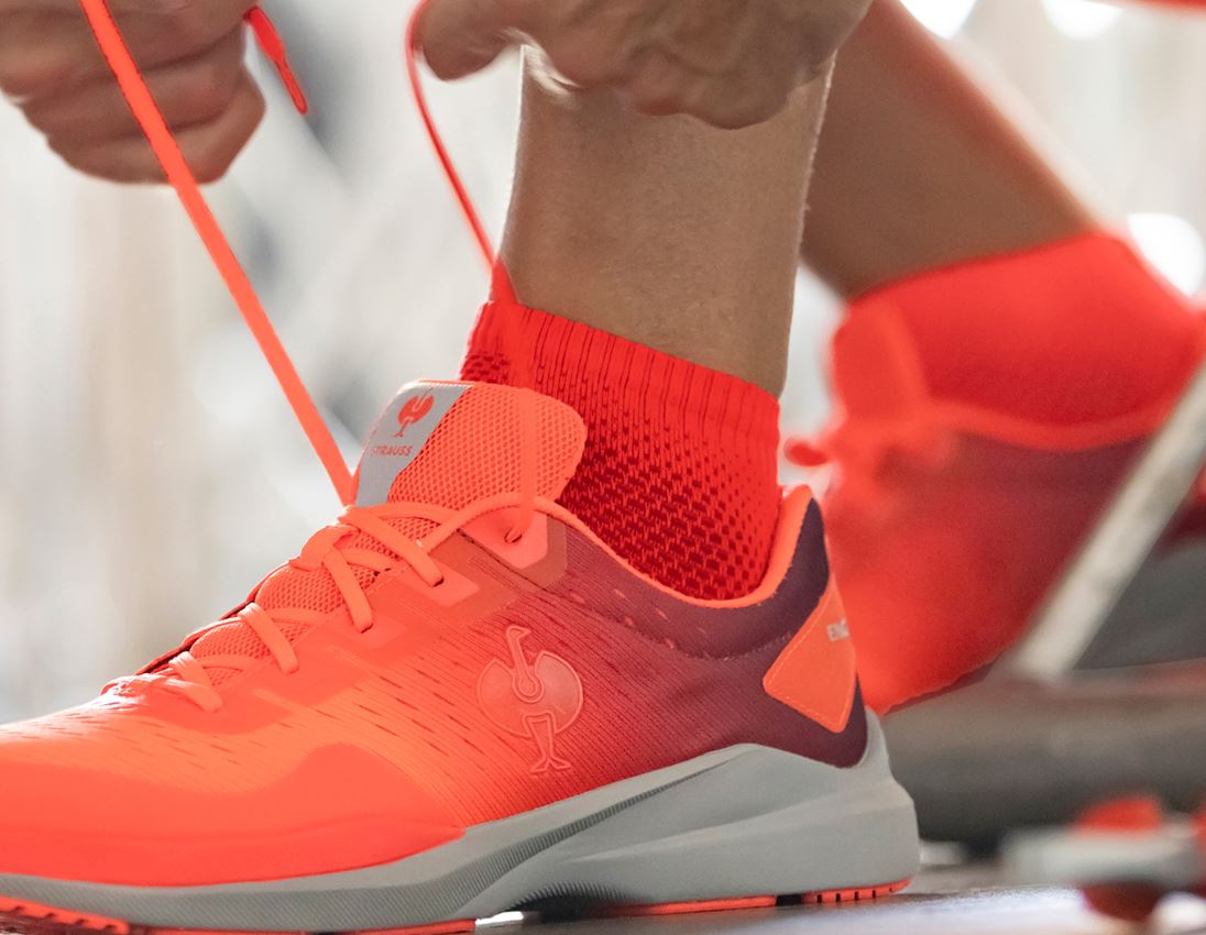 Socks: e.s. All-season socks function light/low + high-vis red/black 1