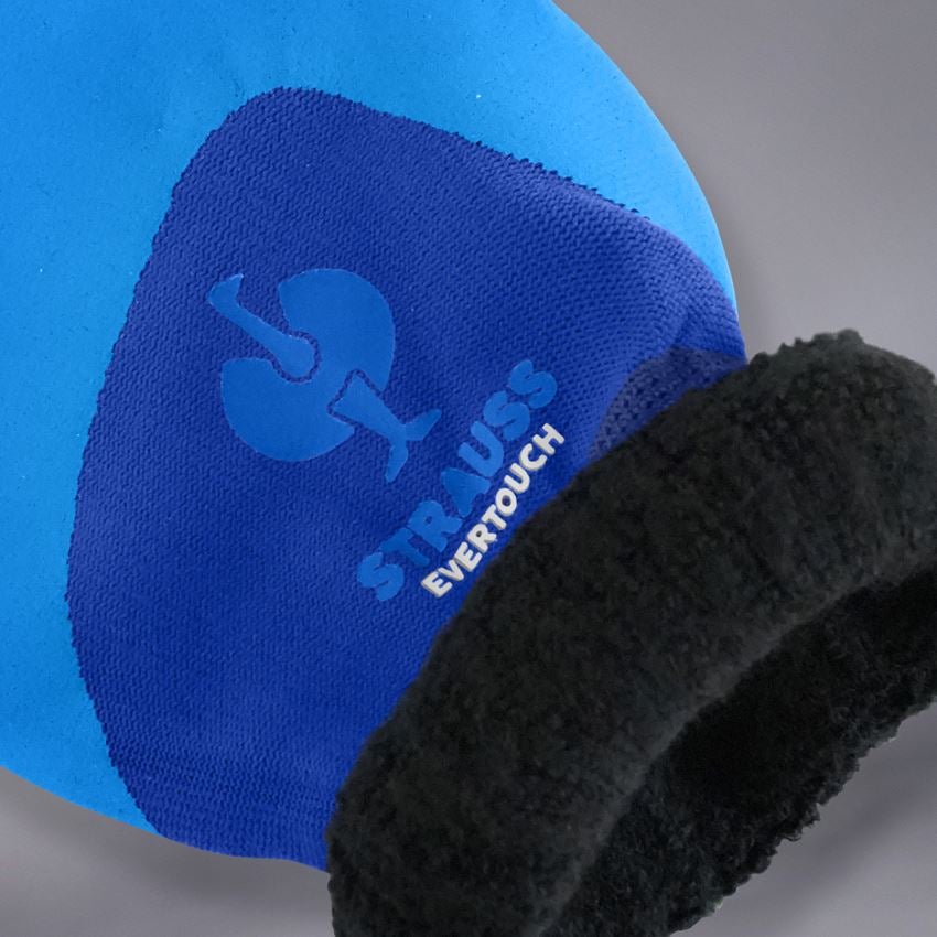 Coated: e.s. Nitrile foam gloves evertouch winter + blue/navy-melange 2