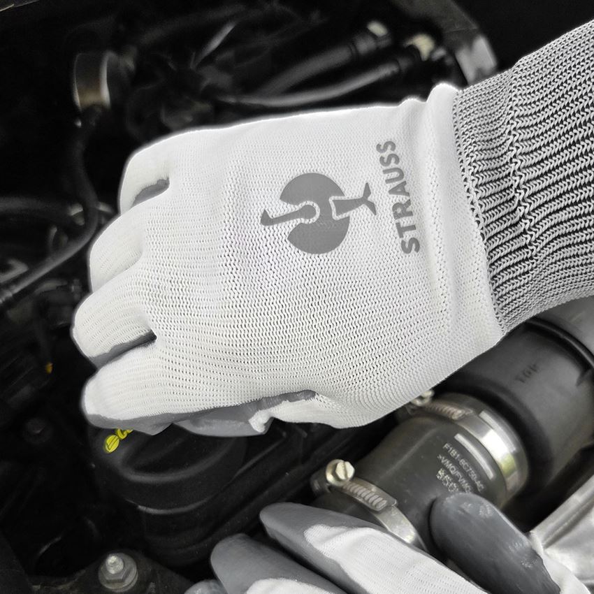 Coated: Nitrile gloves Flexible + white 2