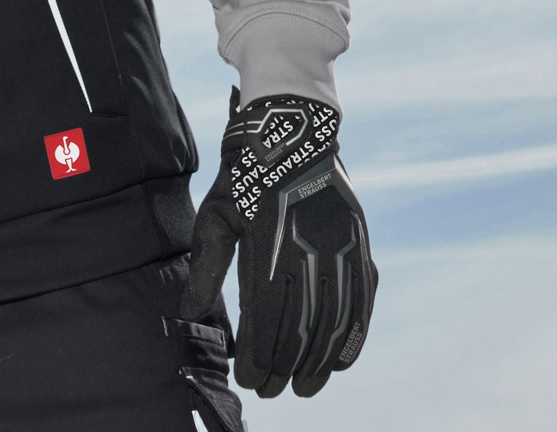 Hybrid: e.s. Mechanic's winter gloves Mirage Ice + black/grey