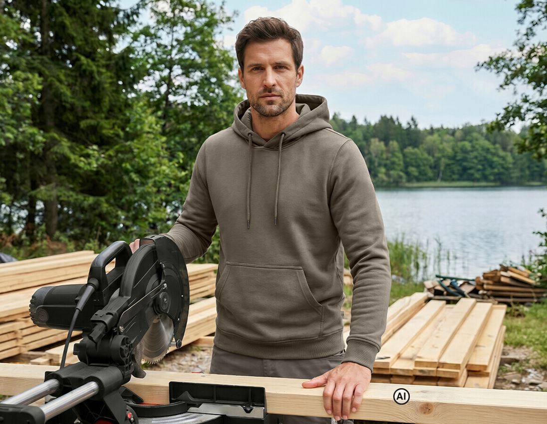 AI-genereret / modificeret - Emner: e.s. Hoody-Sweatshirt poly cotton + sten
